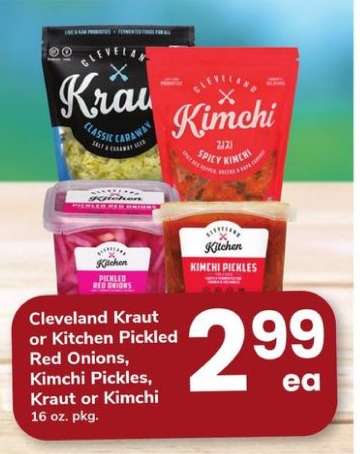 Cleveland Kraut or Kitchen Pickled Red Onions, Kimchi Pickles, Kraut or Kimchi