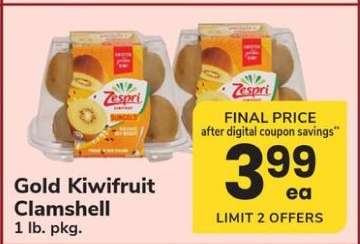 Gold Kiwifruit Clamshell
