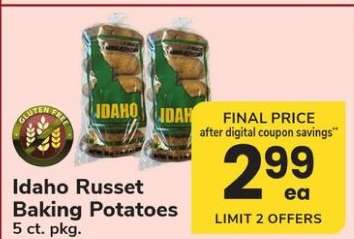 Idaho Russet Baking Potatoes