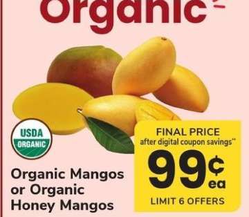 Organic Mangos or Organic Honey Mangos