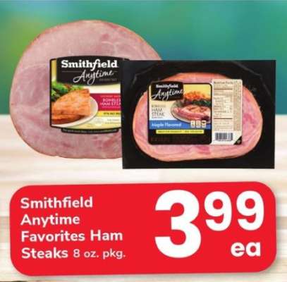 Smithfield Anytime Favorites Ham Steaks