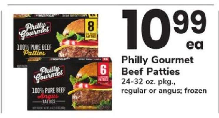Philly Gourmet Beef Patties