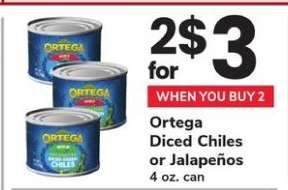 Ortega Diced Chiles or Jalapeños