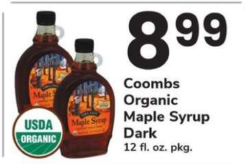 Coombs Organic Maple Syrup Dark