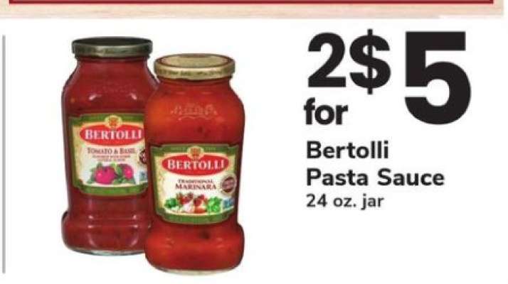 Bertolli Pasta Sauce