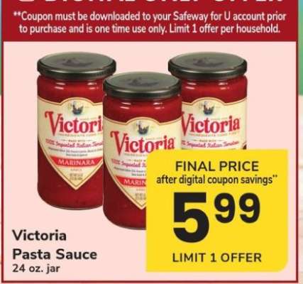 Victoria Pasta Sauce