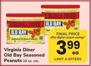 Virginia Diner Old Bay Seasoned Peanuts