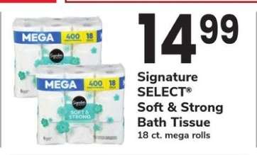 Signature SELECT Soft & Strong Bath Tissue