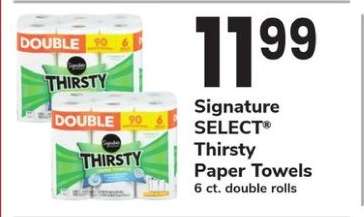 Signature Select Thirsty Paper Towels