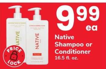 Native Shampoo or Conditioner