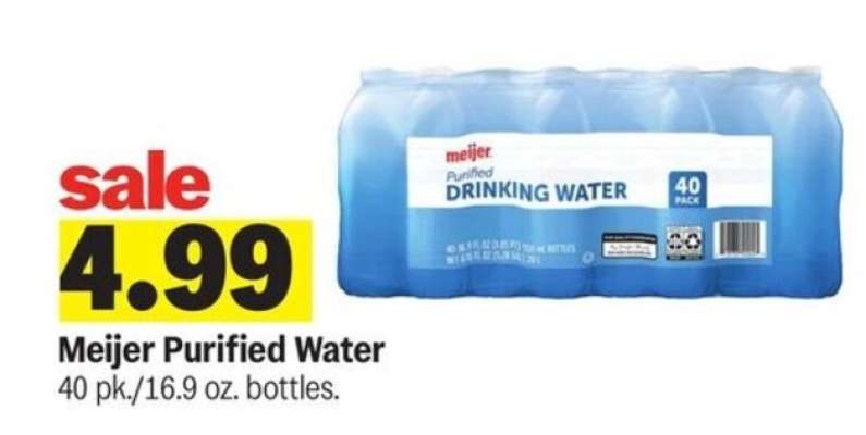 Meijer Purified Water