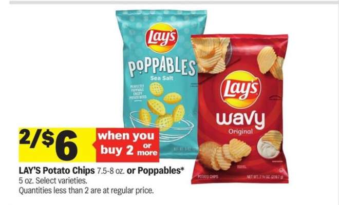 Lay's Potato Chips or Poppables
