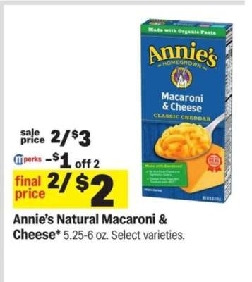 Annie's Natural Macaroni & Cheese