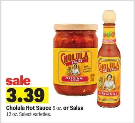 Cholula Hot Sauce or Salsa
