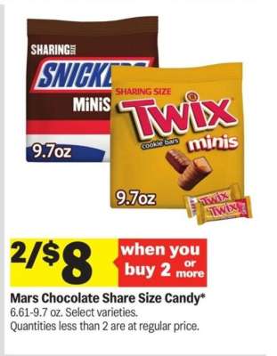Mars Chocolate Share Size Candy