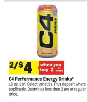 C4 Performance Energy Drinks