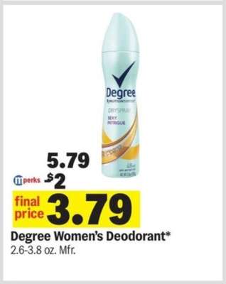 Degree Women's Deodorant*