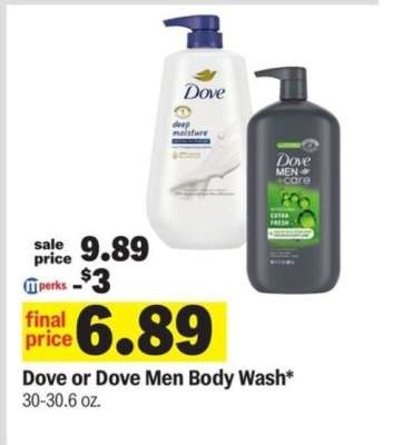 Dove or Dove Men Body Wash