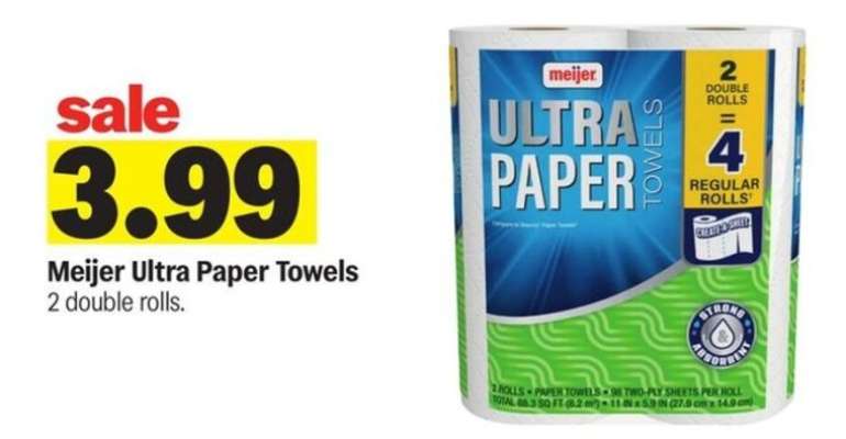 Meijer Ultra Paper Towels*