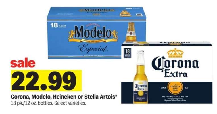 Corona, Modelo, Heineken or Stella Artois