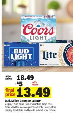 Bud, Miller, Coors or Labatt