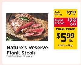 Nature's Reserve Flank Steak