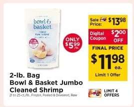 Bowl & Basket Jumbo Cleaned Shrimp