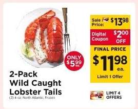 2-Pack Wild Caught Lobster Tails
