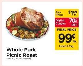 WHOLE PORK PICNIC ROAST
