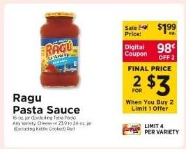 Ragú Pasta Sauce