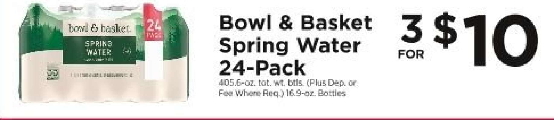 Bowl & Basket Spring Water 24-Pack