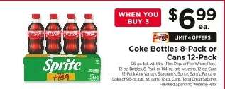 Coke Bottles 8-Pack or Cans 12-Pack