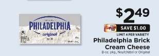 Philadelphia Brick Cream Cheese