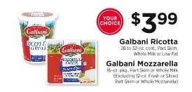 Galbani Ricotta or Galbani Mozzarella