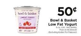 Bowl & Basket Low Fat Yogurt