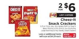 Cheez-It Snack Crackers