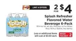 Splash Refresher Flavored Water Beverage 6-Pack