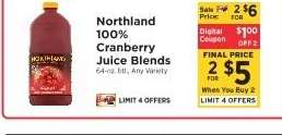 Northland 100% Cranberry Juice Blends