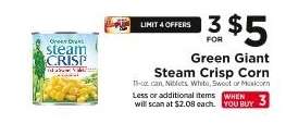 Green Giant Steam Crisp Corn