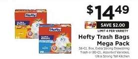 Hefty Trash Bags Mega Pack
