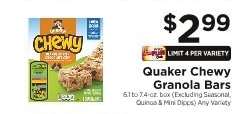 Quaker Chewy Granola Bars