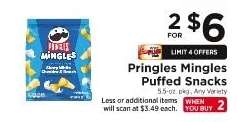 Pringles Mingles Puffed Snacks