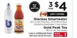 Glacéau Smartwater / Gold Peak Tea