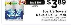 Sparkle Towels Double Roll 2-Pack