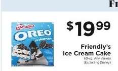 Friendly's Ice Cream Cake