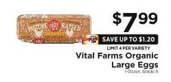 Vital Farms Organic Large Eggs