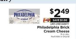 Philadelphia Brick Cream Cheese