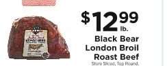 Black Bear London Broil Roast Beef