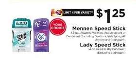 Mennen Speed Stick / Lady Speed Stick