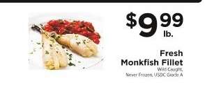 Fresh Monkfish Fillet